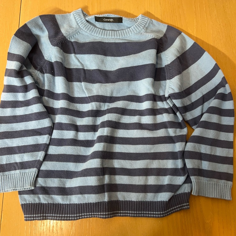 george cotton striped cotton sweater